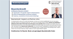 Desktop Screenshot of beamtenkredit24.net