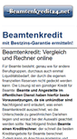 Mobile Screenshot of beamtenkredit24.net
